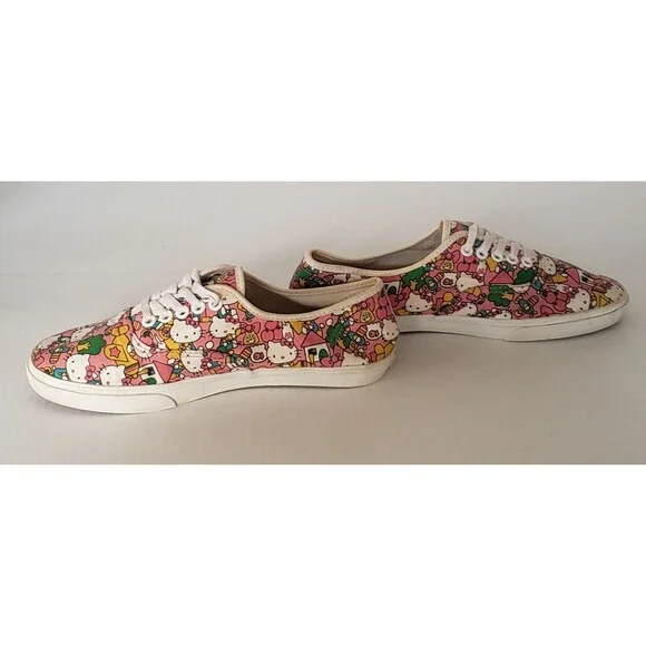 VANS Off The Wall Hello Kitty Pink Low Top Sneakers, Women size 8 Men Size 6.5 - Picture 4 of 11